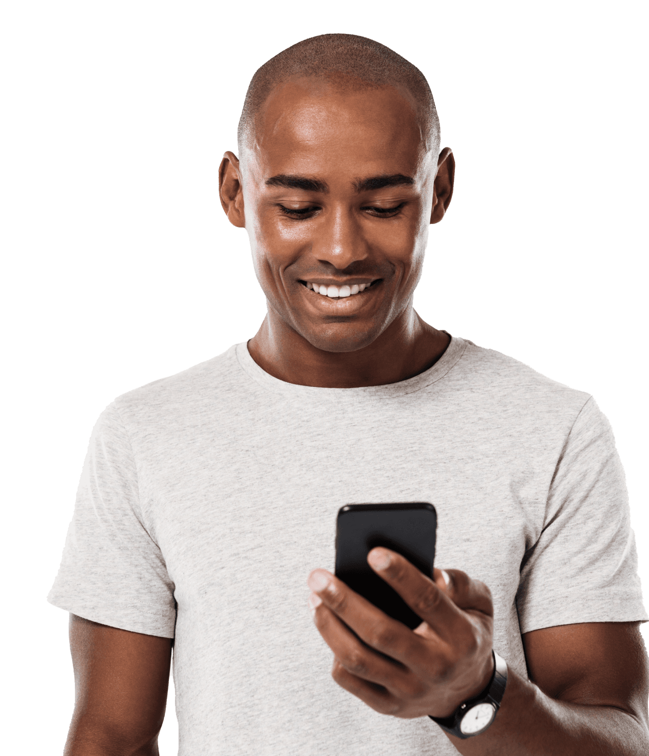 Hero Smiling Person using LukuChap mobile app